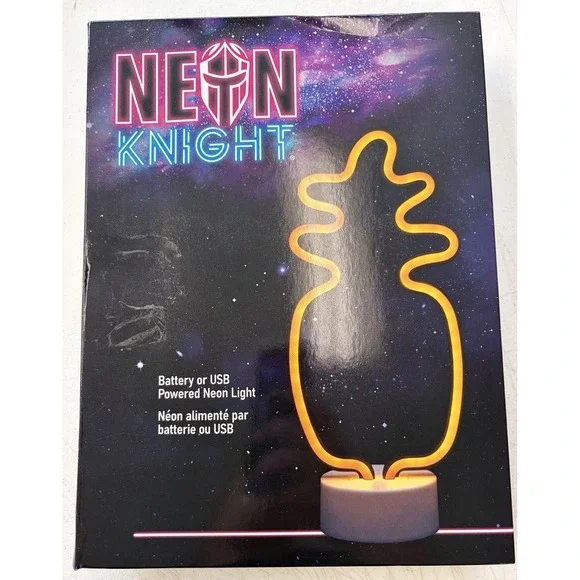 New NEON KNIGHT Neon Pineapple Light  Bx Dmg