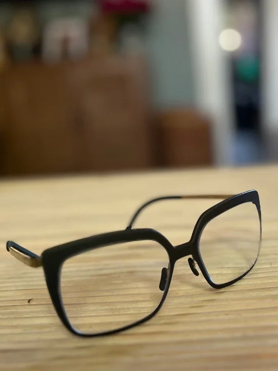 Luxury Swiss Eyeglass Frames by Götti - Style Elana - Color Moss/Gold