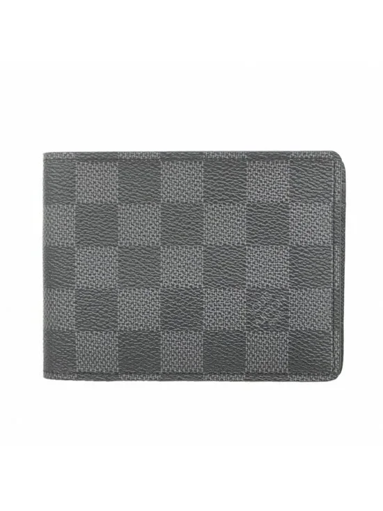 Louis Vuitton Bill Purse Damier Graphite Portefeuille Multiple Gray Black Wallet