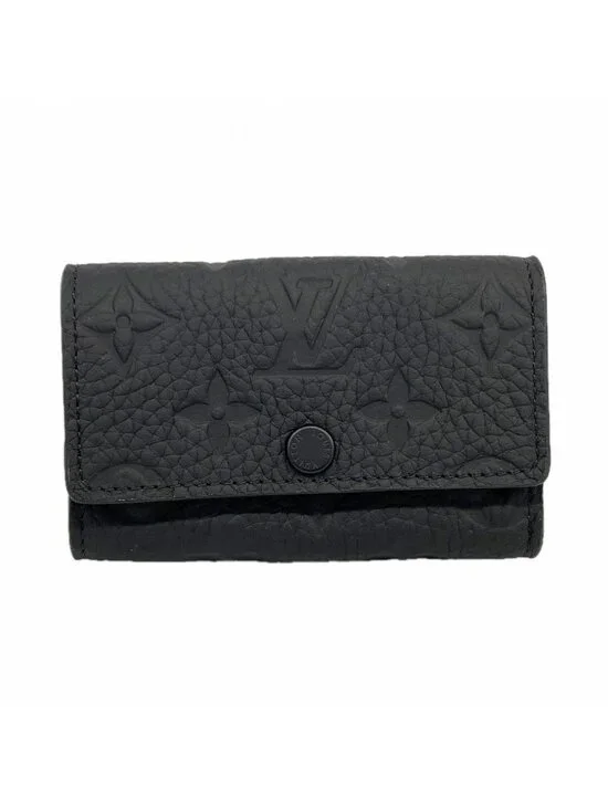 Louis Vuitton Key Case Taurillon Multicles 6 Black Key Holder