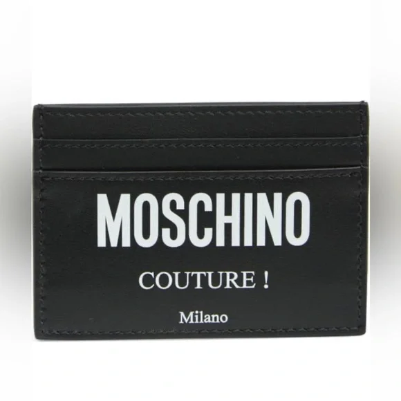 MOSCHINO Leather Card Case