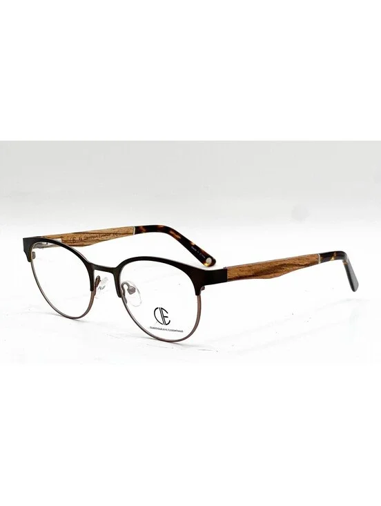 Classique Eye Essentials Sec701 Cafe Olive Wood Authentic Eyeglasses 49-20-140