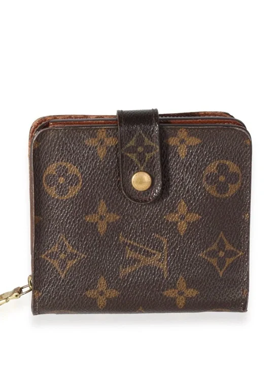 💞🌟   LOUIS VUITTON Monogram Men Canvas Zip Compact Wallet