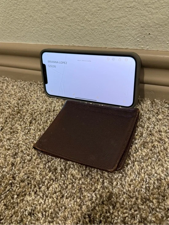 Louis Vuitton Plum Leather Wallet - Plum