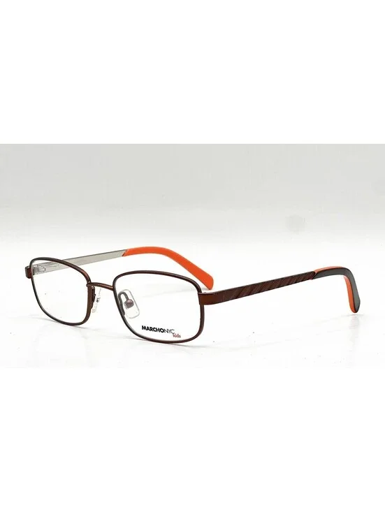Marchon Nyc Kids Cody 210 Brown Authentic Eyeglasses 46-16-125