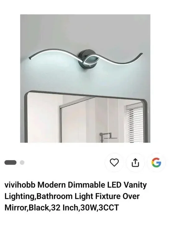 Vivihobb Modern Dimmable LED 32inch. Bathroom Lighting