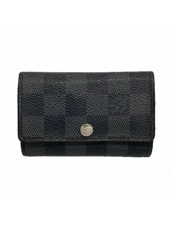 Louis Vuitton Key Case Damier Graphite Multicles 6 Black Key Holder