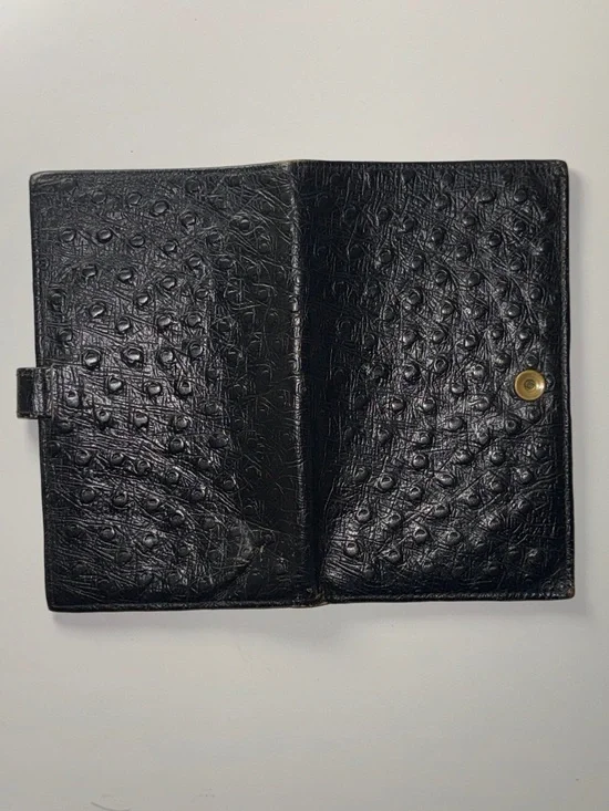 Vintage Ostrich Travel Wallet