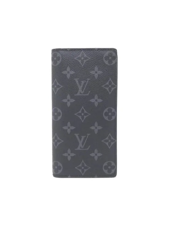 Louis Vuitton Monogram Eclipse Portefeuille Brazza Wallet