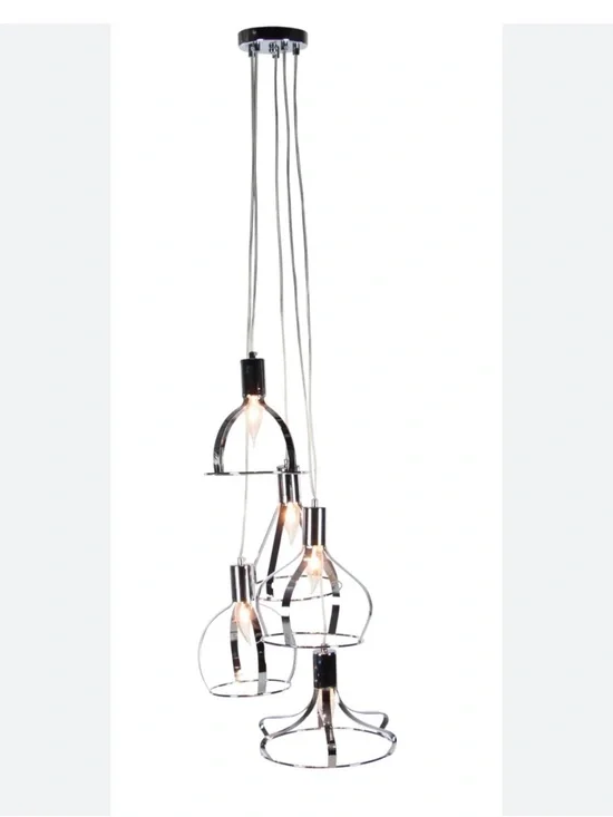 UMA Rose Gold 5 Light Metal Pendant Fixture Modern/ Contemporary by Emma Mason