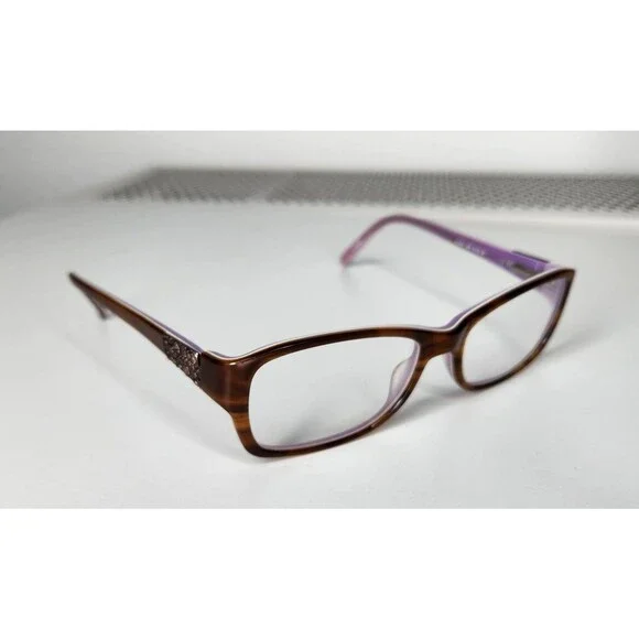 GUESS GU2274 AMB Women's Eyeglasses Frames 52-16-135 Amber / Lilac