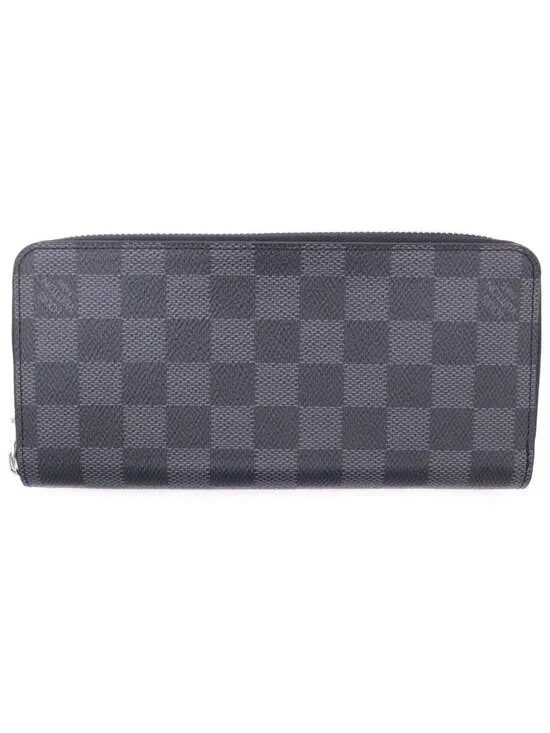 Louis Vuitton Damier Graphite Zippy Wallet Vertical Zip Around Black