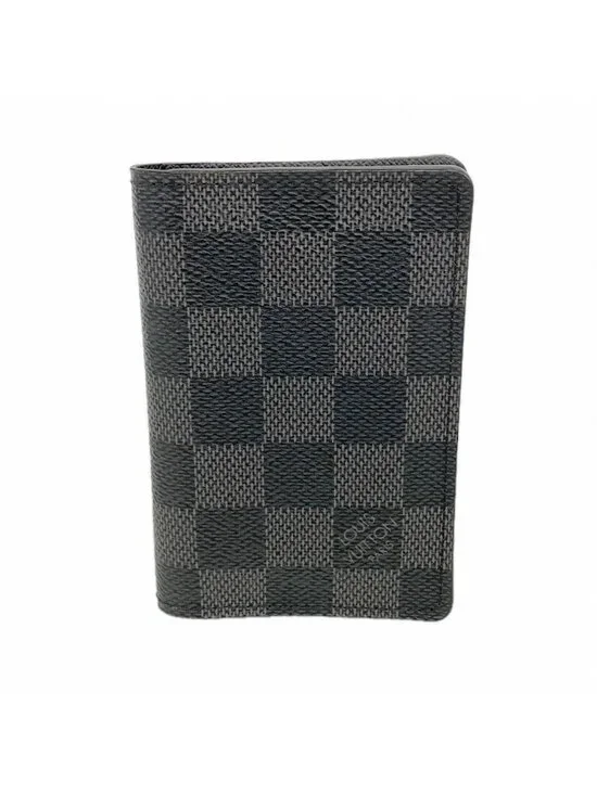 Louis Vuitton Card Case Damier Graphite Organizer de Poche Black Gray