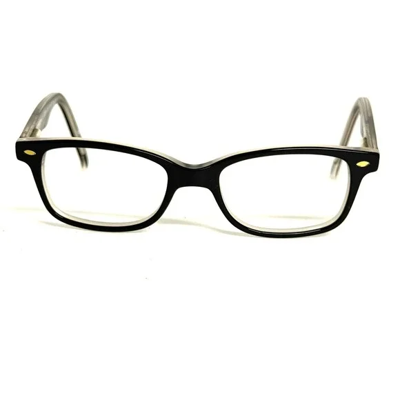 Ocean Pacific OP Eyeglasses H6577 Black Clear Ombre Rectangular Frames 45-16-130