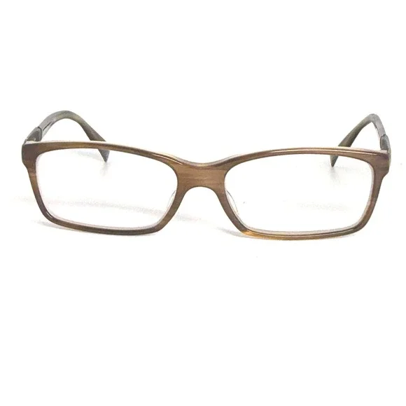Giorgio Armani GA 513 NKE Brown Rectangle‎ Eyeglasses Frames 140 Made in Italy