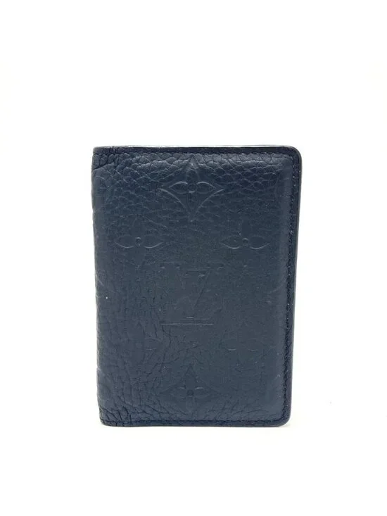 Louis Vuitton Card Case Organizer de Poche Taurillon Black