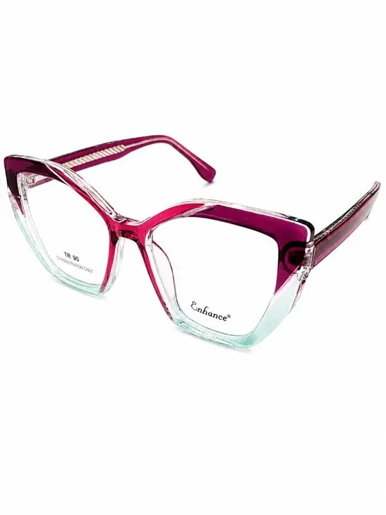 Enhance EN4488 Purple Crystal 54-17-150 Eyeglass Frames