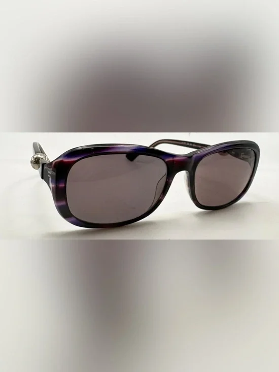 S722 Purple Oval Sunglasses Frames Only
