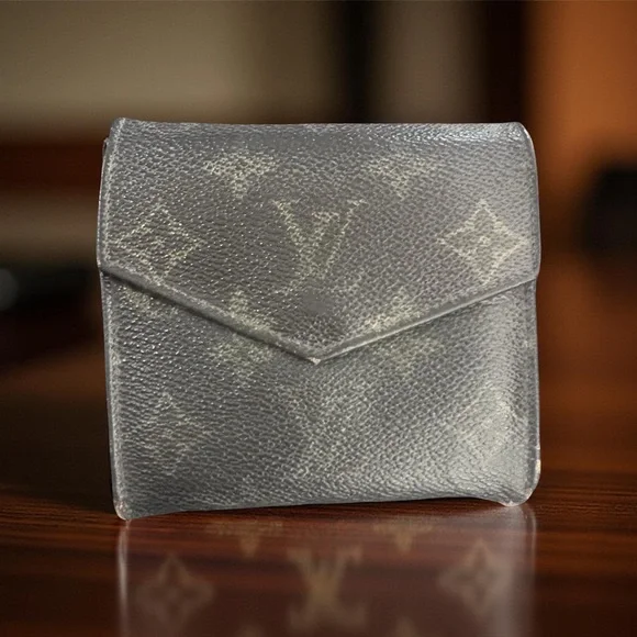 Louis Vuitton AN0950 Code Authentic Multifold Double Flap Card Wallet Unisex