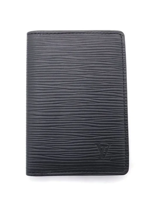 Louis Vuitton Epi Organizer de Poche Card Case Noir Leather Black