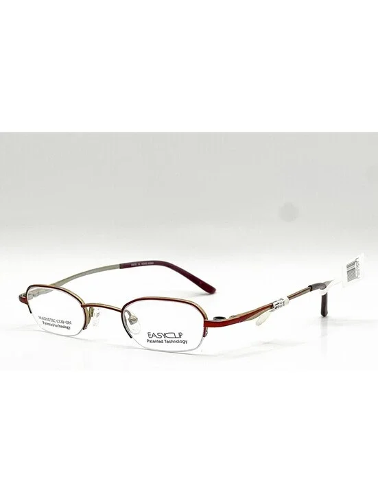 Easyclip S2438 30 Satin Choco Brown Authentic Eyeglasses 42-23-135