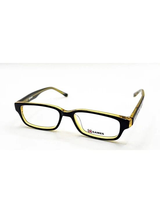 X Games Halfpipe 003 Black Yellow Authentic Eyeglasses 47-15-130