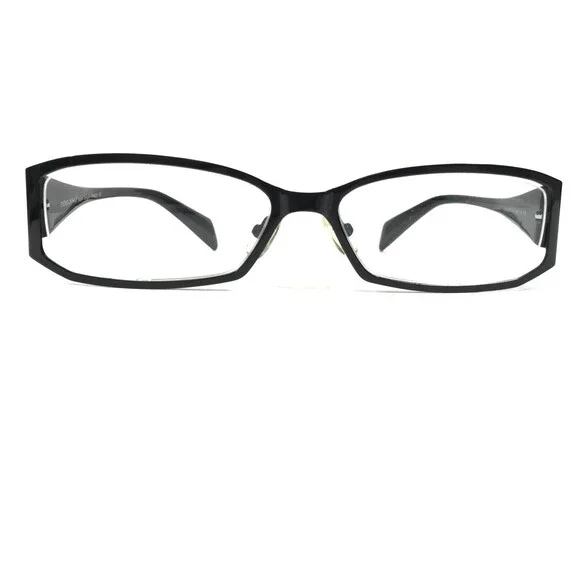 Iyoko-Inyake Eyeglasses Frames IY 258 Col.6 Black Rectangular Full Rim 56-16-138
