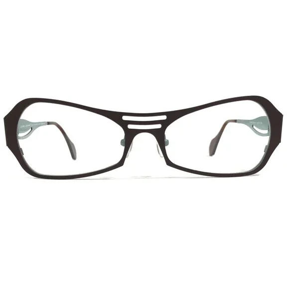 Iyoko-Inyake Eyeglasses Frames IY 578 Col. 157 Brown Blue Cat Eye 56-20-140