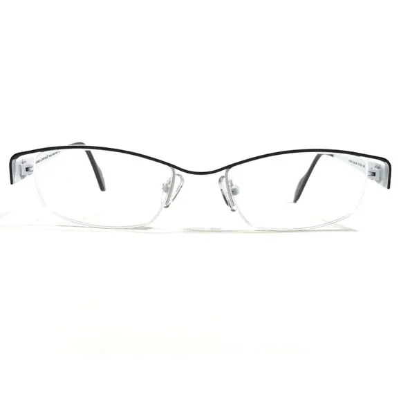 Iyoko-Inyake Eyeglasses Frames IY574 Col.164 Black White Rectangular 51-19-140