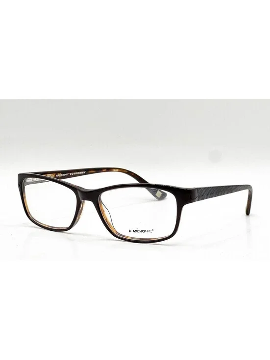 Marchon Nyc Flatiron 210 Brown Authentic Eyeglasses 52-16-140