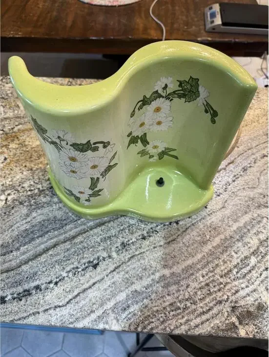 Mid-Century Modern Ceramic TV Lamp with Planter, Signed Bigham '53