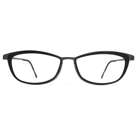 Lindberg Eyeglasses Frames 9701 U14 Shiny Black Dark Matte Purple 53-16-135