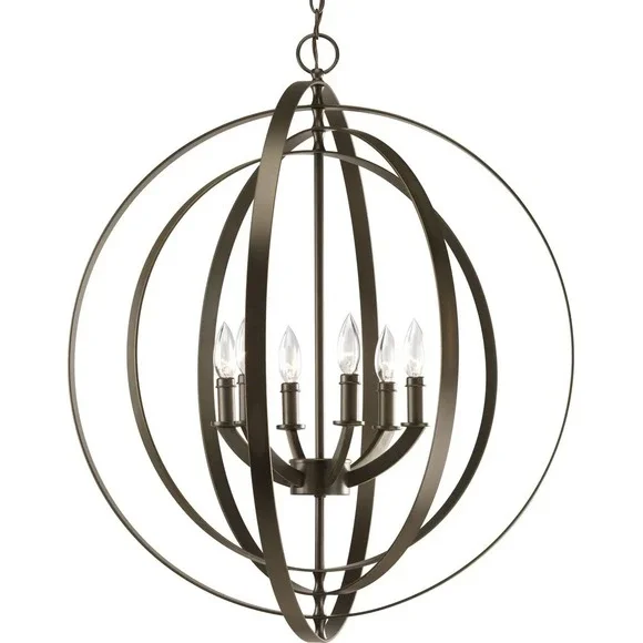 Progress Lighting - Equinox Collection Six-Light Sphere Pendant Light - P3889-20