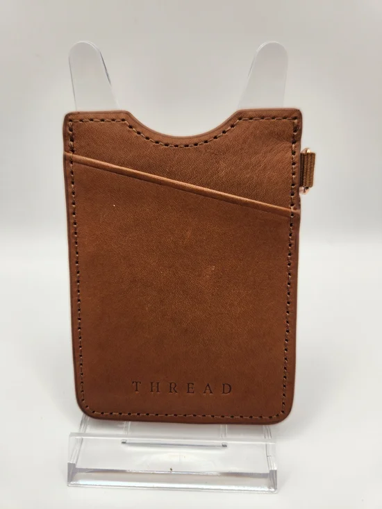 THREAD Brown Leather Card Sleeve