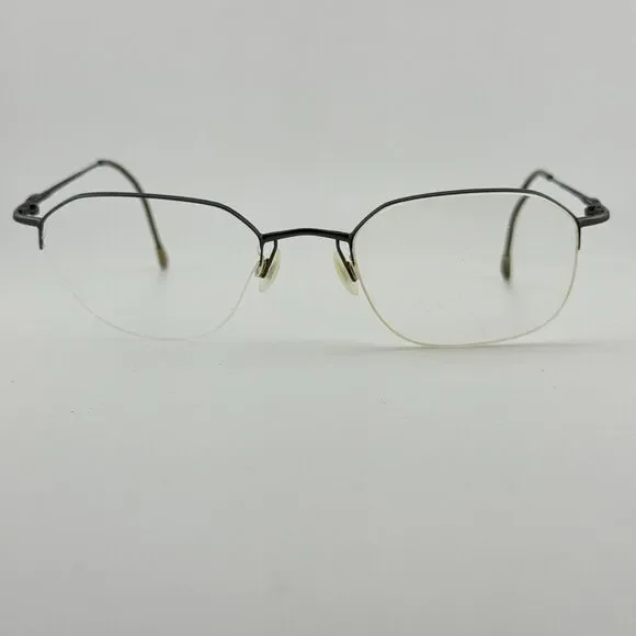 Silhouette Small Eyeglasses‎ Frames Half Rim Silver H13159