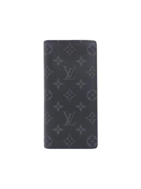 Louis Vuitton Monogram Eclipse Portefeuille Brazza Wallet
