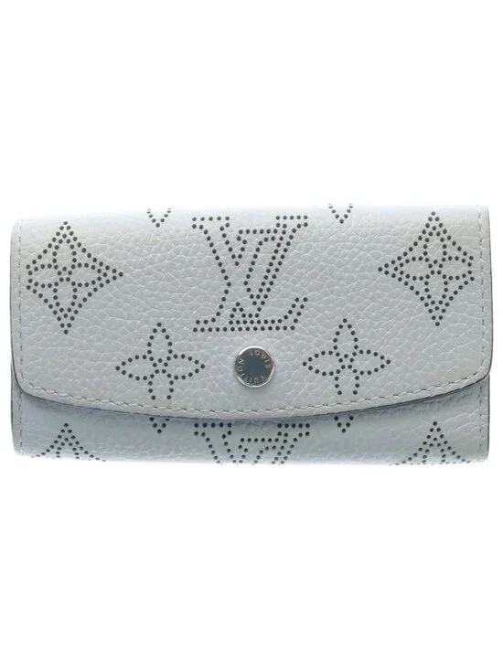 Louis Vuitton Monogram Mahina Multicles 4 Key Case Ice Blue Key Holder