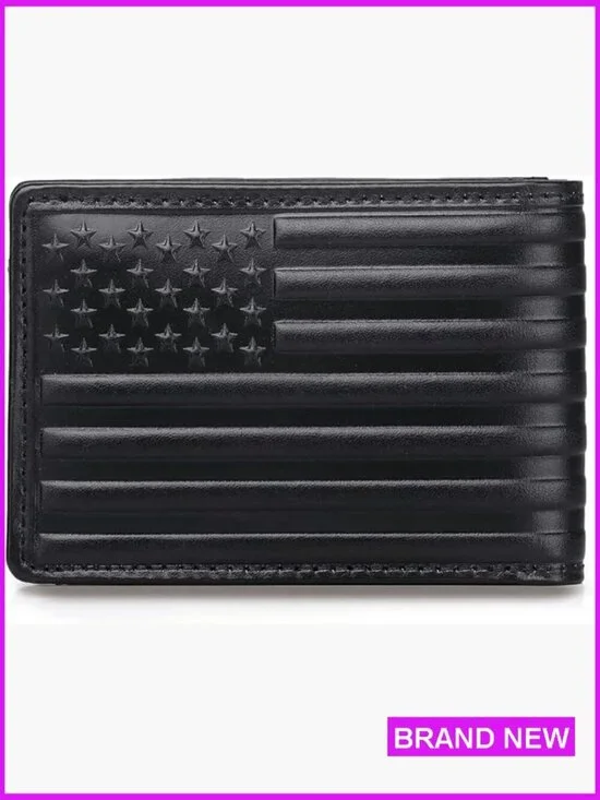 Men's Full Grain Leather Bifold Wallet RFID Blocking Slim Retro Classic