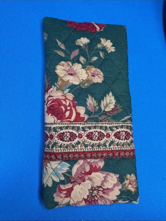 VERA BRADLEY VINTAGE GREENBRIAR PATTERN EYEGLASS EYEGLASSES HOLDER CASE CARRIER