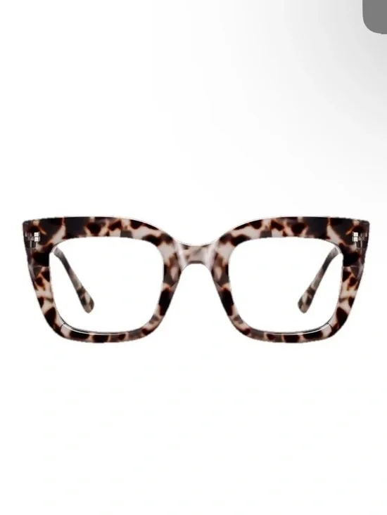 Oversized Thick Leopard Women Reading Glasses Large Square Readers New Model 2.5