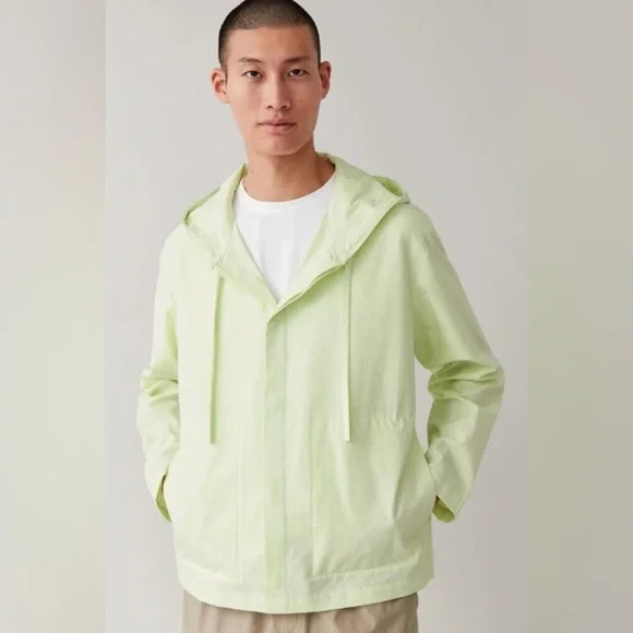 COS Men’s Lightweight Hooded Jacket Coat in Green‎ Size S