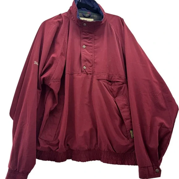 VTG Tourney Gore-Tex Men's XL Wine Golf Jacket Waterproof Windproof Coat‎