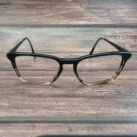 Badgley Mischka Womens Cat Eye Eyeglasses Black Olive Gradient 53-17-145