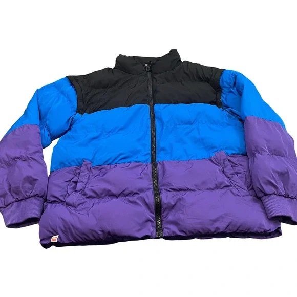 LEGO x Target Puffer Jacket Unisex Medium Multicolor Colorblock Limited‎ Edition