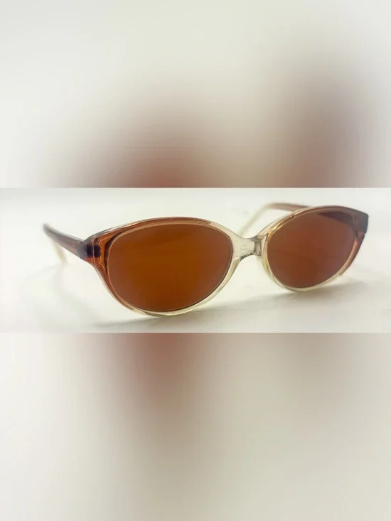 Brown Oval Sunglasses Frames Only