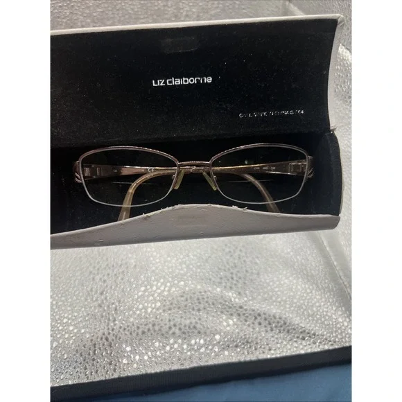 Liz Claiborne Eyeglasses Frame L319-68Q Women's Rose Gold Half Rim 53-17-135