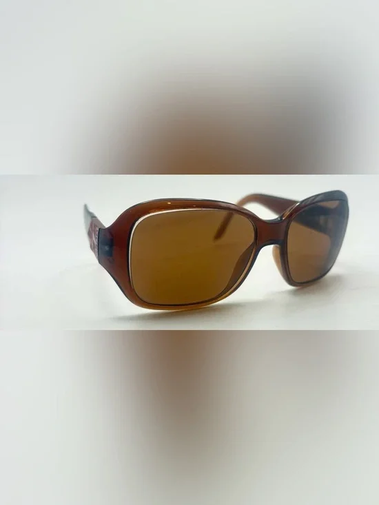 Guess Brown Oval Sunglasses Frames Only