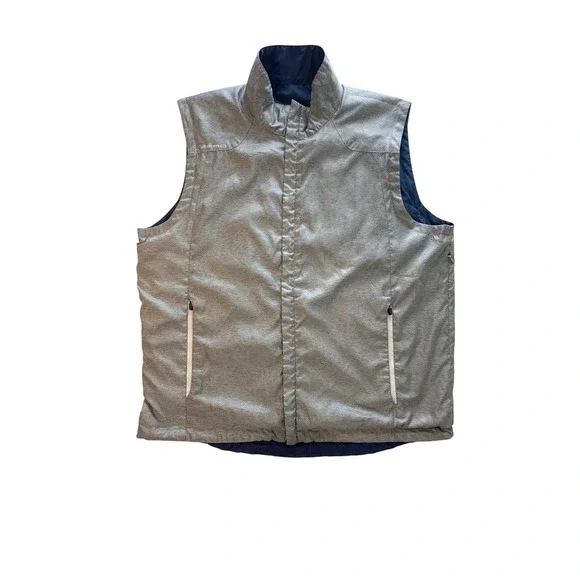 Zero‎ Restriction Reversible Tour Series Men's Golf Vest Navy Blue Gray Large