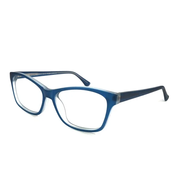 Success Eyeglasses Frames SS-91 M. BLUE Matte Blue Cat Eye Full Rim 54-17-145