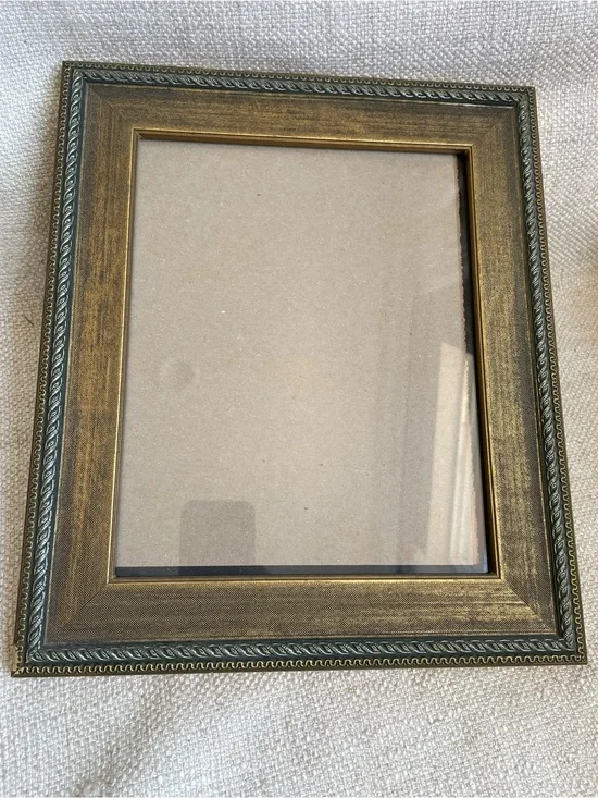 Vintage 90s Classic Ornate Gold Tone Decorative Picture Frame Fits 8x10